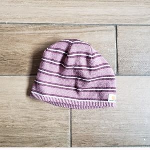 Carhartt Striped Purple Knit Beanie Hat